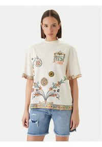 Just Cavalli T-Shirt 80PAHE08 CJ118 Biały Regular Fit. Kolor: biały. Materiał: bawełna #1