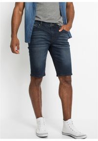 bonprix - Bermudy dżinsowe ze stretchem Slim Fit. Kolor: niebieski #1