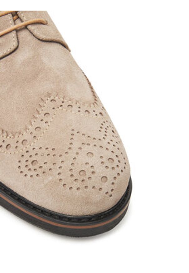 Pollini Półbuty SB10233G0MUB0104 Beżowy. Kolor: beżowy. Materiał: zamsz, skóra