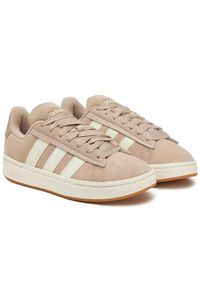 Adidas - Kapcie ADIDAS GRAND COURT ALPHA 0 Nago. Kolor: beżowy. Materiał: syntetyk, skóra. Sport: turystyka piesza