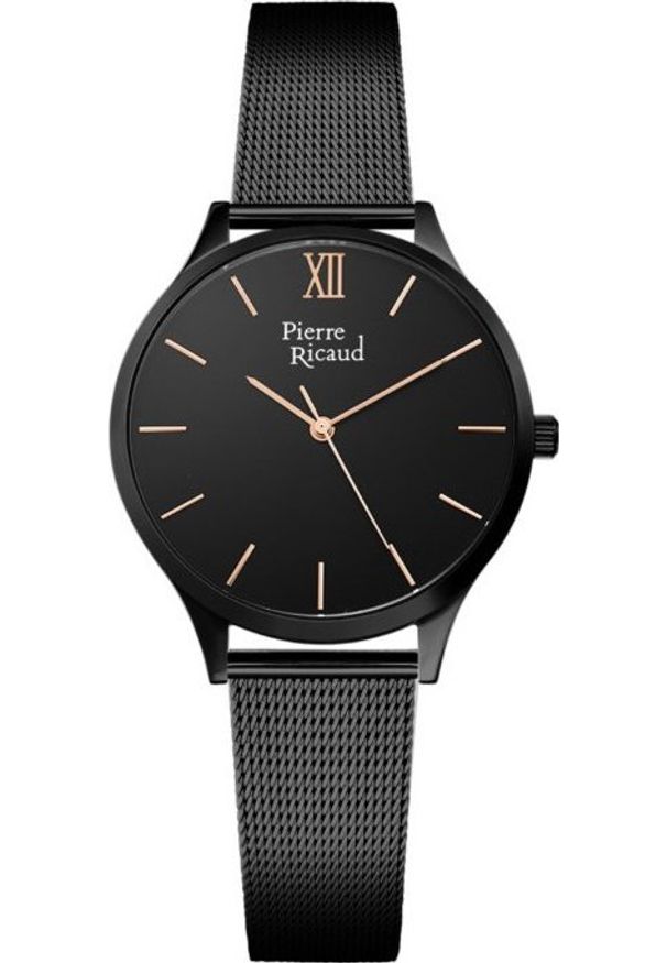 Zegarek damski Pierre Ricaud P22033.B1R4Q czarny. Kolor: czarny