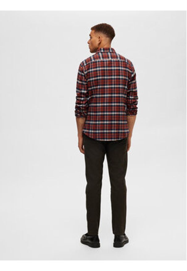 Selected Homme Koszula 16091358 Kolorowy Slim Fit. Materiał: bawełna. Wzór: kolorowy