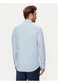 BOSS - Boss Koszula H-Hank 50519859 Niebieski Slim Fit. Kolor: niebieski. Materiał: bawełna #4