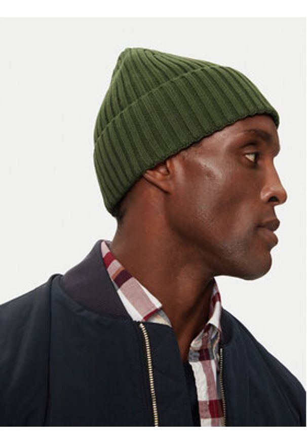 Jack & Jones Czapka Prime 12254346 Zielony. Kolor: zielony. Materiał: materiał, bawełna