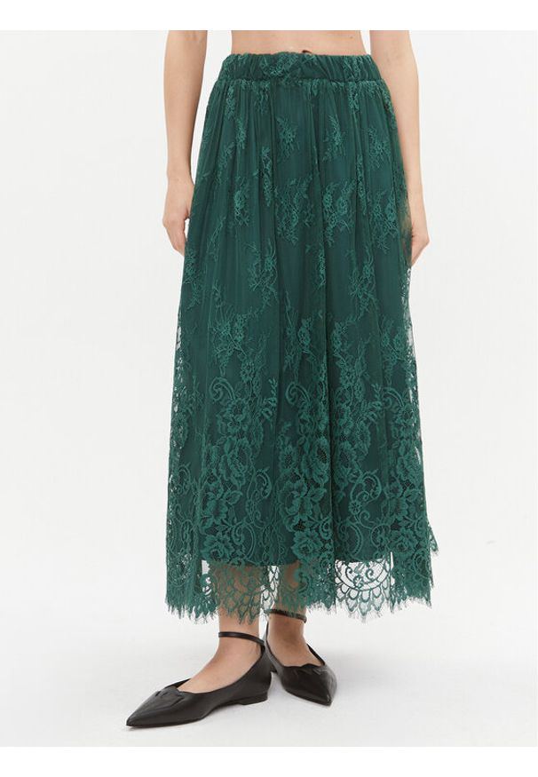 Maryley Spódnica maxi 23IB707/82BO Zielony Regular Fit. Kolor: zielony. Materiał: syntetyk