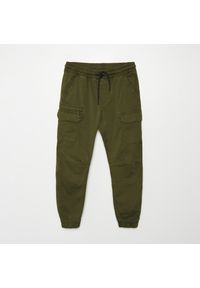 Cropp - Joggery cargo - Khaki. Kolor: brązowy. Materiał: tkanina, bawełna #1