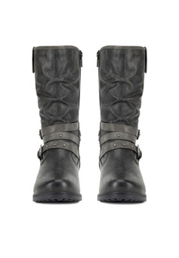 Mustang Kozaki 1229-605 Szary. Kolor: szary. Materiał: materiał