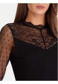 Morgan Bluzka 252-TGLOW Czarny Regular Fit. Kolor: czarny. Materiał: wiskoza #3