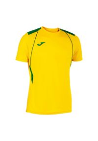 Jersey Joma Championship VII. Kolor: żółty, wielokolorowy, zielony. Materiał: poliester. Długość rękawa: krótki rękaw. Długość: krótkie. Sport: piłka nożna #1