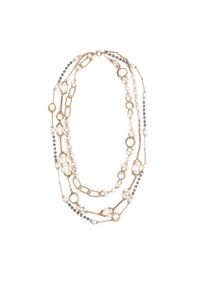 Weekend Max Mara Naszyjnik Jabot 2525756065650 Złoty. Materiał: metalowe. Kolor: złoty