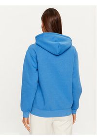 Champion Bluza Hooded Sweatshirt 116677 Niebieski Custom Fit. Kolor: niebieski. Materiał: syntetyk, bawełna