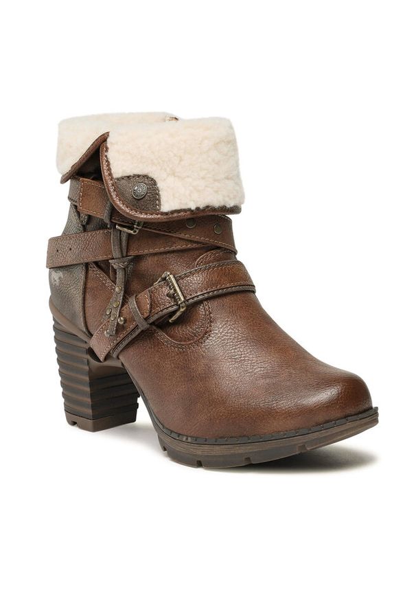 Botki Mustang. Kolor: brązowy