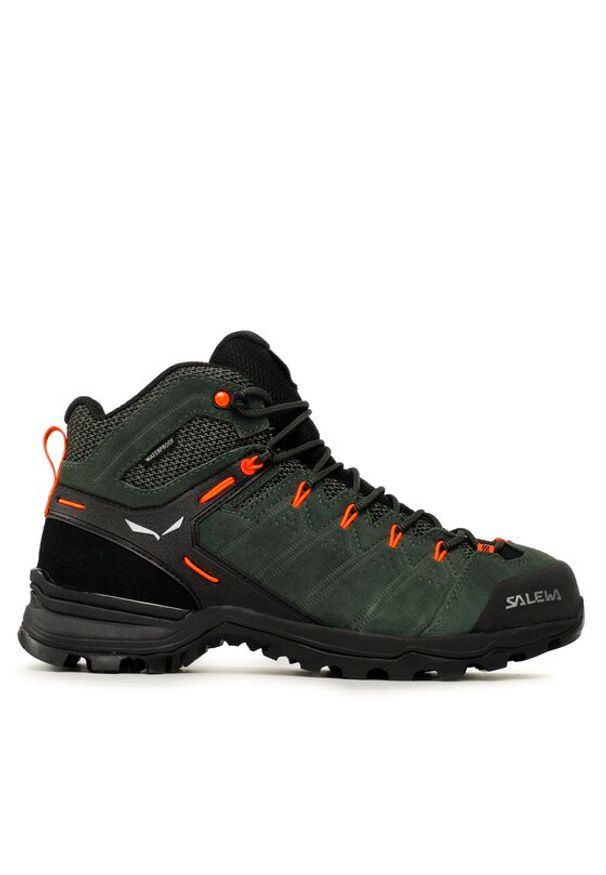 Salewa Trekkingi Ms Alp Mate Mid Ptx 61384-5400 Zielony. Kolor: zielony. Materiał: skóra, zamsz. Sport: turystyka piesza