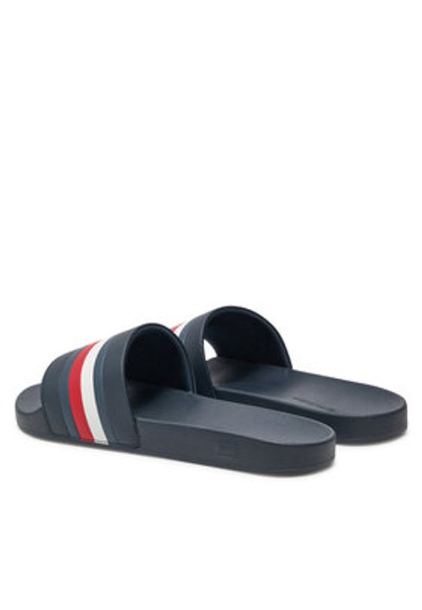 TOMMY HILFIGER - Tommy Hilfiger Klapki Pool Slide FM0FM05233 Granatowy. Kolor: niebieski