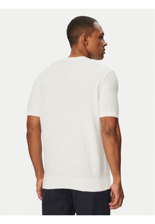 BOSS T-Shirt H-Nilton 50560468 Biały Regular Fit. Kolor: biały. Materiał: bawełna