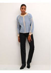 Kaffe Sweter Vera 10507817 Beżowy Regular Fit. Kolor: beżowy. Materiał: syntetyk #5