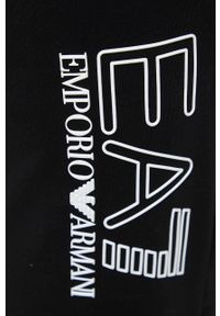 EA7 Emporio Armani Spodnie bawełniane 3LPP53.PJ05Z męskie kolor czarny z aplikacją. Kolor: czarny. Materiał: bawełna. Wzór: aplikacja #2