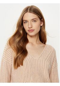 Guess Sweter W5RR03 Z3K70 Beżowy Regular Fit. Kolor: beżowy. Materiał: bawełna #5