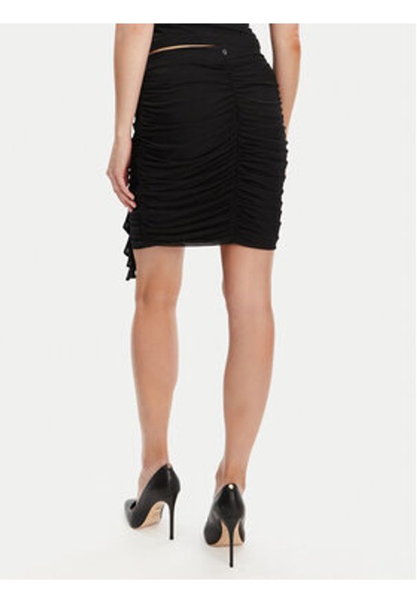 Guess Spódnica mini W5YD56 KCZC2 Czarny Regular Fit. Kolor: czarny. Materiał: syntetyk