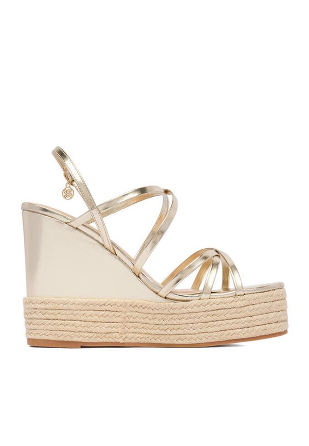 Nine West Sandały CEO-SW25-3 04 Złoty. Kolor: złoty. Materiał: materiał