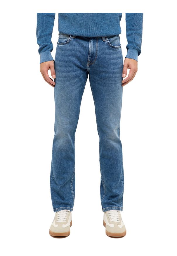 Męskie Spodnie Jeansowe Mustang Style Vegas Slim Denim Blue 1017422 5000 602