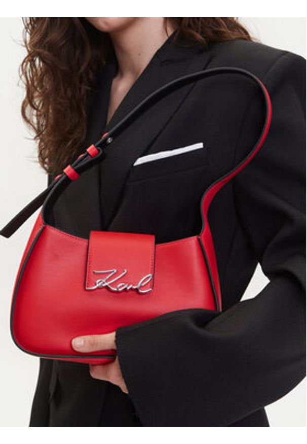 Karl Lagerfeld - KARL LAGERFELD Torebka A1W30149 Czerwony. Kolor: czerwony. Materiał: skórzane