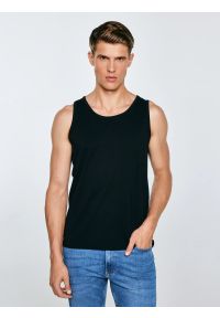 Big-Star - Koszulka męska bez rękawów czarna Dero 906. Okazja: na co dzień. Kolor: czarny. Materiał: dresówka, jeans. Długość rękawa: bez rękawów. Styl: sportowy, casual #4
