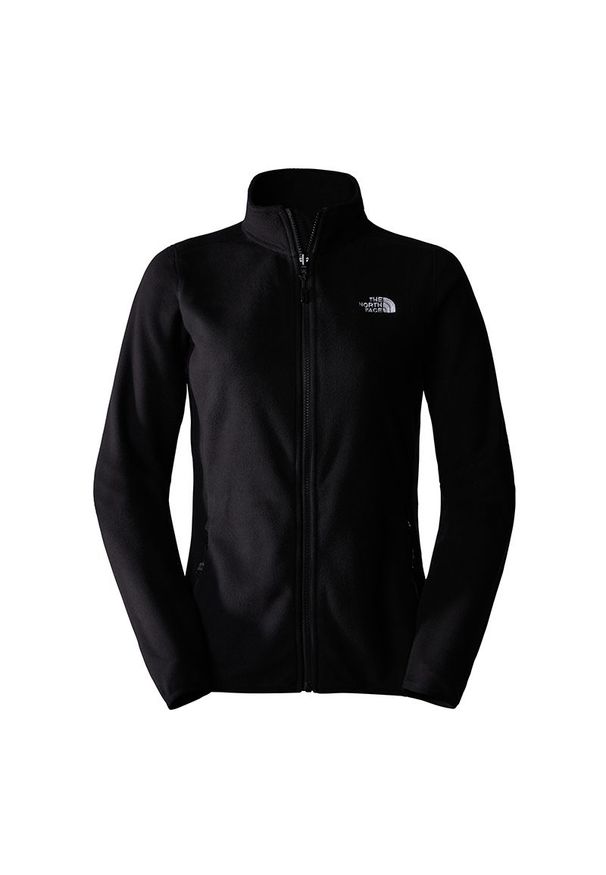 Bluza The North Face 100 Glacier Full-Zip Fleece 0A855OJK31 - czarna. Kolor: czarny. Materiał: dzianina, poliester, polar. Styl: klasyczny. Sport: narciarstwo