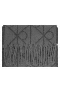 Calvin Klein Szalik Emblem Aop Brushed LV04D8072G Szary. Kolor: szary. Materiał: poliamid, nylon #6