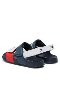 TOMMY HILFIGER - Tommy Hilfiger Sandały Velcro T1B2-33454-1172 S Kolorowy. Materiał: skóra. Wzór: kolorowy