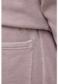 Michael Kors spodnie dresowe bawełniane CS250T65E8 męskie kolor fioletowy gładkie. Kolor: fioletowy. Materiał: bawełna, dresówka. Wzór: gładki #4