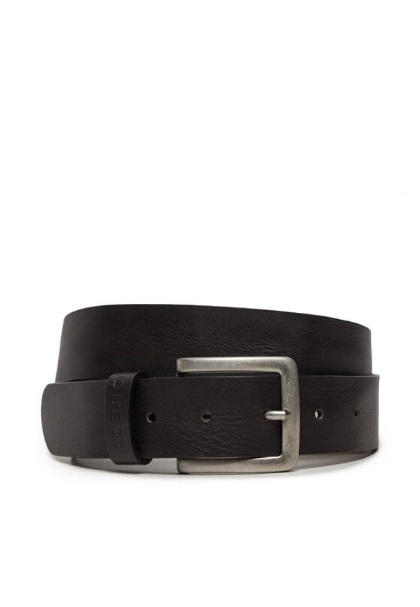 Guess Pasek Męski M4BZ30 L0VF0 Czarny. Kolor: czarny. Materiał: skóra