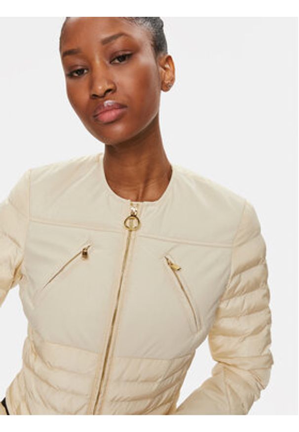 Pinko - PINKO Kurtka przejściowa 101697 A11P Écru Regular Fit. Materiał: syntetyk