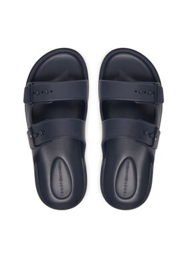 TOMMY HILFIGER - Tommy Hilfiger Klapki Light Adjustable FM0FM05757 Granatowy. Kolor: niebieski. Materiał: syntetyk