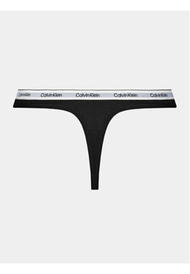 Calvin Klein Underwear Stringi 000QD5043E Czarny. Kolor: czarny. Materiał: bawełna