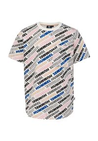 Koszulka dla dzieci Hummel Caleb. Kolor: biały. Materiał: bawełna. Wzór: nadruk #1