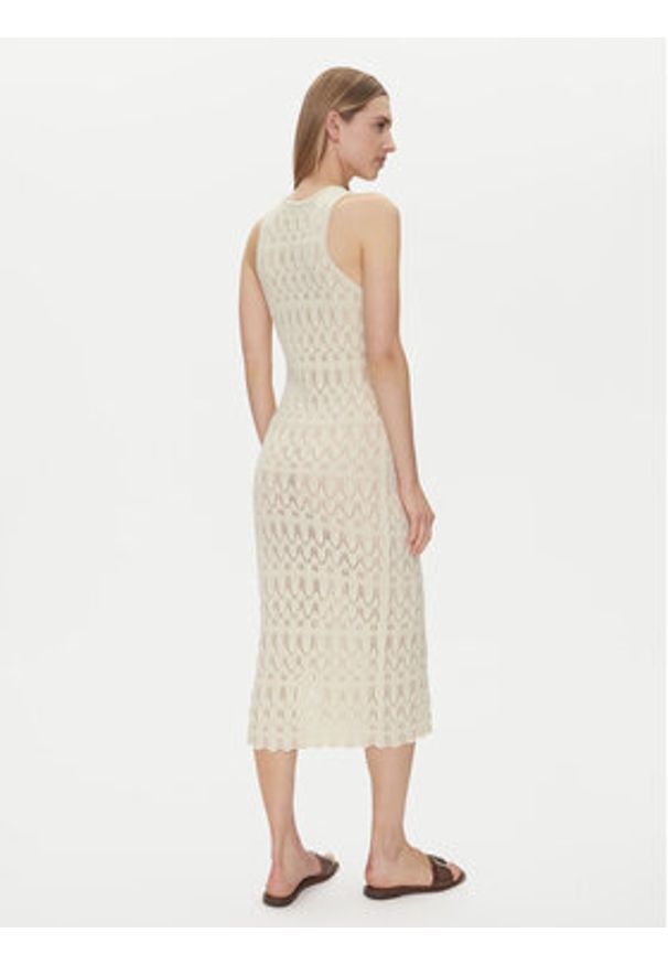 Vero Moda Sukienka letnia Fabienne 10317250 Beżowy Slim Fit. Kolor: beżowy. Materiał: syntetyk. Sezon: lato
