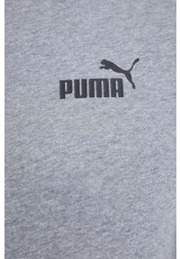 Puma t-shirt męski kolor szary gładki. Kolor: szary. Wzór: gładki. Styl: klasyczny #5