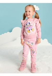 Sinsay - Spodnie dresowe Myszka Minnie - różowy. Kolor: różowy. Materiał: dresówka. Długość: długie. Wzór: motyw z bajki #1
