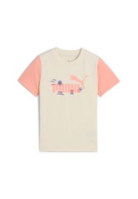 Koszulka dla dzieci Puma Sandy Adventures. Kolor: biały. Wzór: kolorowy #1