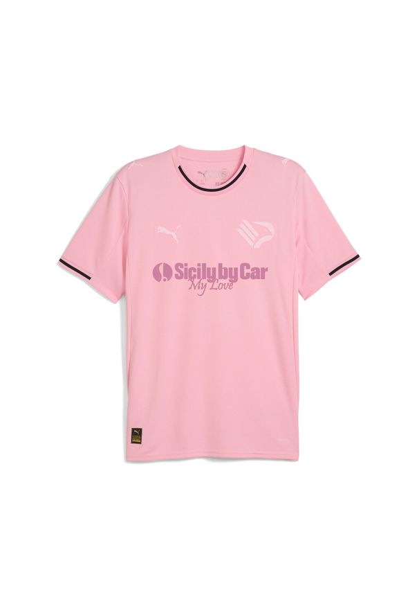Puma - Palermo F.C. Replika męskiej koszulki domowej 25/26 PUMA. Kolor: różowy. Sport: piłka nożna