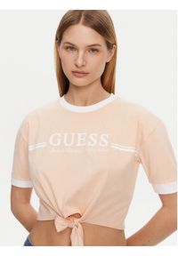 Guess T-Shirt V5GI05 I3Z14 Pomarańczowy Regular Fit. Kolor: pomarańczowy. Materiał: bawełna #3