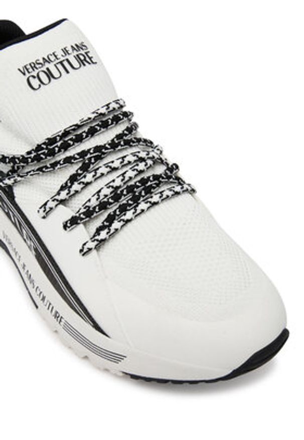 Versace Jeans Couture Sneakersy 79YA3SA3 Biały. Kolor: biały. Materiał: materiał