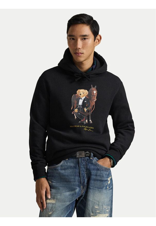 Polo Ralph Lauren Bluza 710P08096001 Czarny Regular Fit. Typ kołnierza: polo. Kolor: czarny. Materiał: bawełna