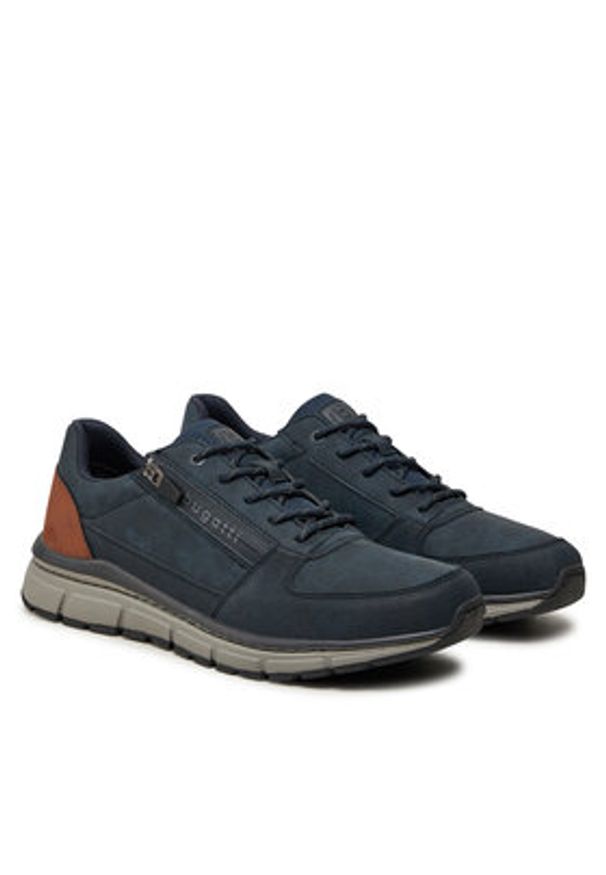 Bugatti Sneakersy 331-AOS01-5200 Granatowy. Kolor: niebieski. Materiał: skóra