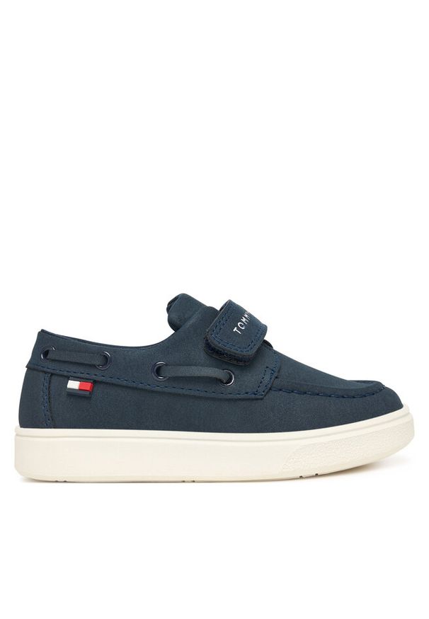 TOMMY HILFIGER - Półbuty Tommy Hilfiger. Kolor: niebieski