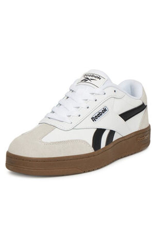 Reebok Sneakersy FORTE LOUNGER DOUBLE UP AR30255WWCX Biały. Kolor: biały. Materiał: skóra