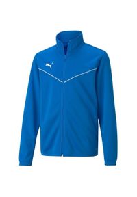 Bluza dla dzieci Puma teamRISE Training Poly Jacket Jr niebieska 657393 02. Kolor: niebieski #1
