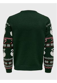 Only & Sons Sweter Xmas Santa 22023994 Zielony Regular Fit. Kolor: zielony. Materiał: syntetyk #4