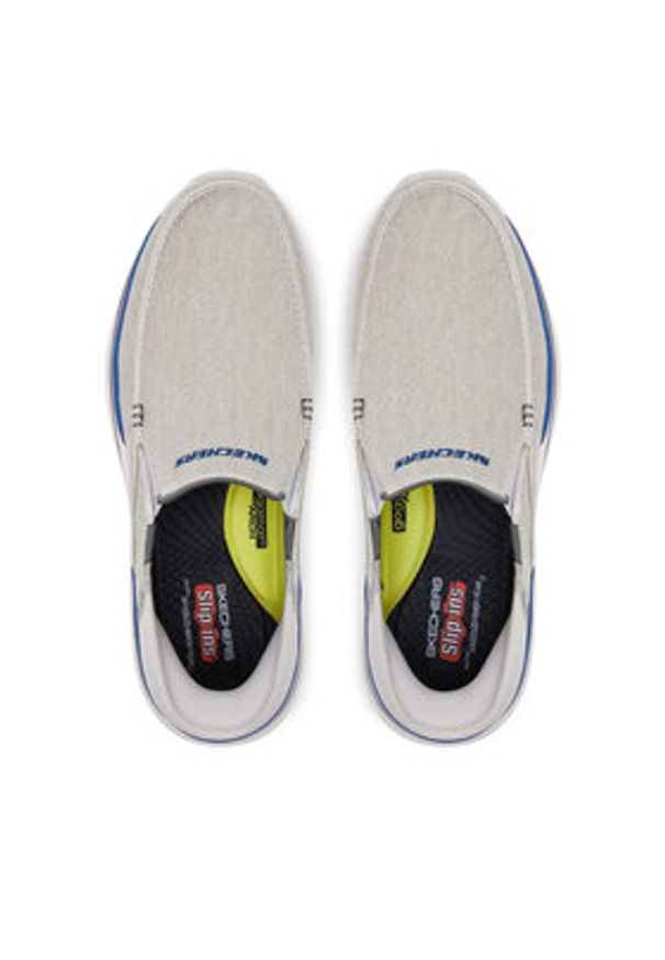 skechers - Skechers Sneakersy Remaxed-Fenick 204839/GRY Szary. Kolor: szary. Materiał: materiał